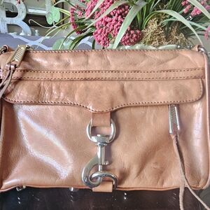 Rebecca Minkoff Tan Leather Crossbody Bag - No Strap